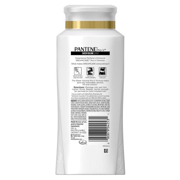 Pantene Pro-V Volume 2-In-1 Shampoo & Conditioner 25.4 Fl Oz