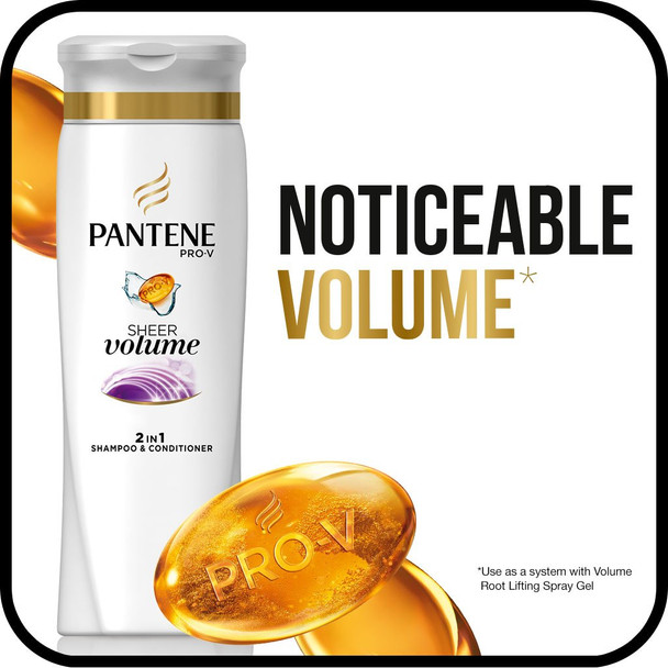 Pantene Pro-V Volume 2-In-1 Shampoo & Conditioner 25.4 Fl Oz