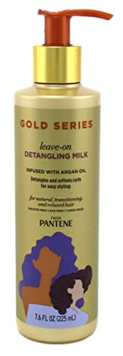 Pantene Gold Series Leave-In Detangling Milk 7.6 Ounce (Pack Of 3)