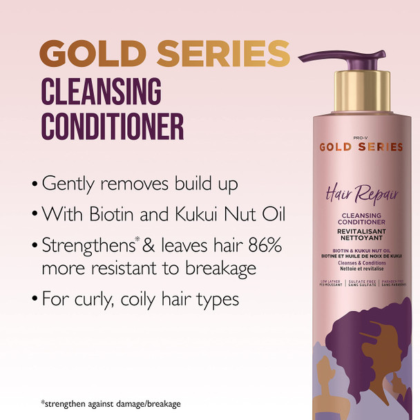 Pantene Pro-V Gold Series Hair Repair Cleansing Conditioner With Biotin 9.1 Fl Oz