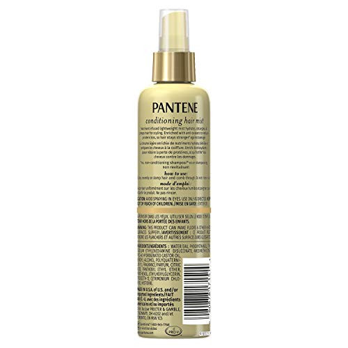 Pantene Pro-V Nutrient Boost Moisture Conditioning Mist Nourishing And Renewing Detangler 8.5 Fl Oz