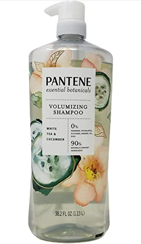 Pantene Essential Botanicals Volumizing Shampoo White Tea & Cucumber 38.2 Fl Oz