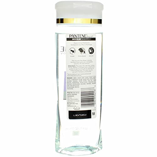 Pantene Pro-V Sheer Volume Thick Full Body Shampoo 12.6 Fl Oz (Pack Of 3)