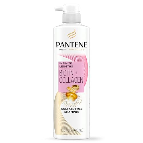 Pantene Pro-V Miracles Infinite Lengths Biotin + Collagen Sulfate- Shampoo 13.5 Fl Oz