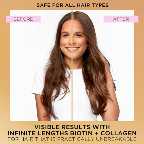 Pantene Pro-V Miracles Infinite Lengths Biotin + Collagen Sulfate- Shampoo 13.5 Fl Oz