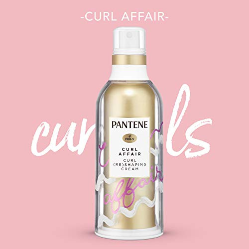 Pantene Waterless Curl Affair Curl (Re) Shaping Hair Cream Curl Cream With Argan Oil For Soft Curls With Definition Curly Hair Products Leave-In Hair Treatment 110Ml