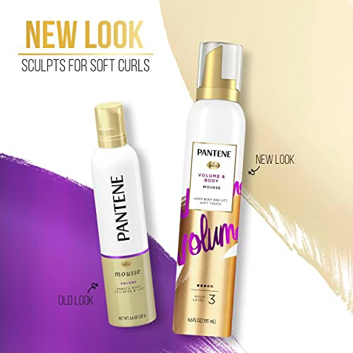 Pantene Pro-V Volume Body Boosting Mousse To Boost Fine Flat Hair For Maximum Fullness 6.6 Oz