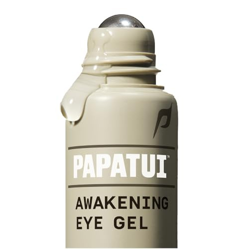 Papatui By Dwayne Johnson Awakening Eye Gel For Men Cooling Rollerball Applicator Reduce Puffiness Brighten Dark Circles And Hydrate Tired Under-Eyes Made With Hyaluronic Acid 0.5Oz