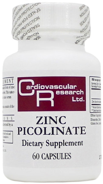 Ecological Formulas  Zinc Picolinate 25mg  60 Capsules