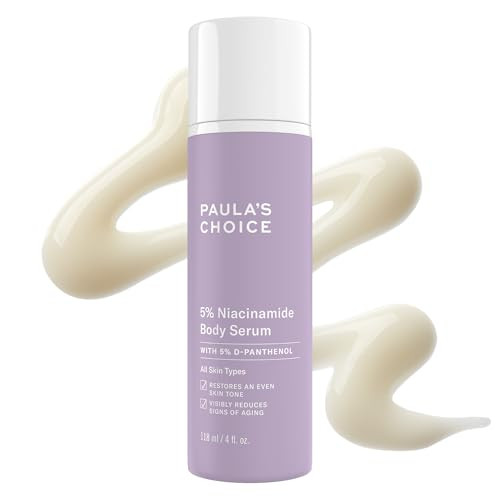 Paula's Choice 5% Niacinamide Body Treatment With Vitamin B3 & B5 Lotion For Discoloration Redness Wrinkles & Uneven Tone On Chest Arms & Legs Fragrance- 4 Fl Oz