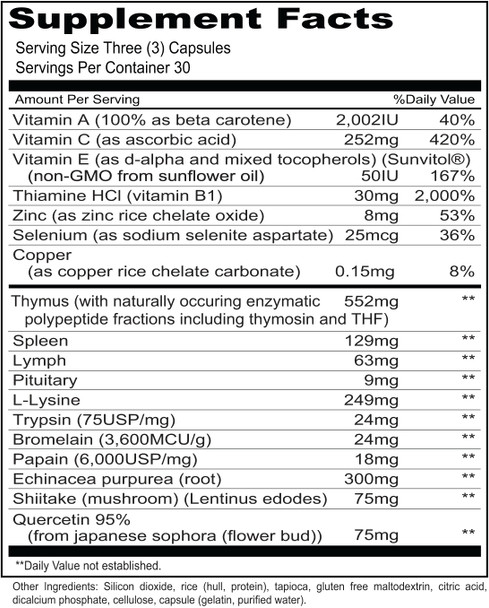 Priority One Immuno Caps 90 Capsules