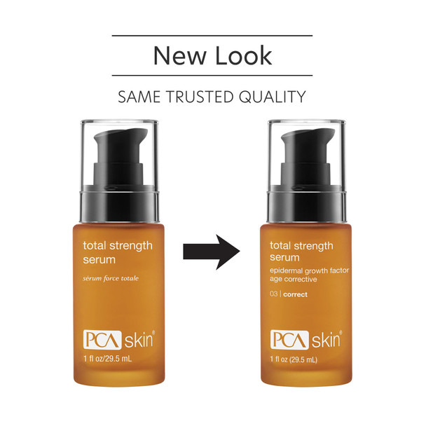 Pca Skin Total Strength Serum - Plumping & Firming Skin Treatment With Epidermal Growth Factors & Peptides (1 Oz)