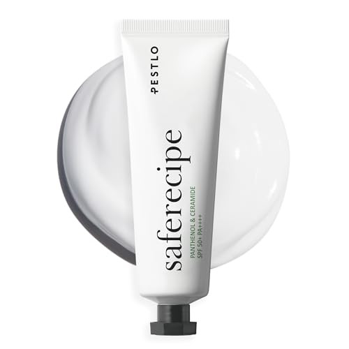 Pestlo Saferecipe Sun Essence Spf 50+ Pa++++ 1.69 Fl Oz 100% Mineral - Korean Sunscreen Non-Greasy Light-Weight Dual-Function Moisturizing Sunblock