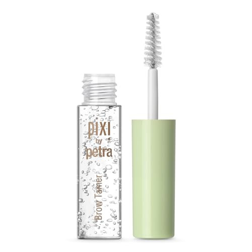 Pixi Beauty Brow Tamer Clear Eyebrow Gel Long-Wearing Translucent Brow Setting Gel With Aloe Vera And Panthenol Shapes Defines And Holds Brows Non-Crunchy Flexible Hold 4.5 Ml / 0.15 Fl Oz