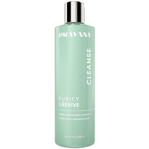 Pravana Purify & Revive Mineral Diminishing Shampoo Instantly Removes Hard Water Deposits Hydrates Energizes Volumizes Eliminates Brassiness & Discoloration 11 Fl Oz
