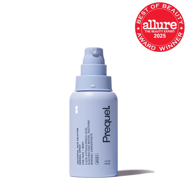 Prequel Skin Universal Skin Solution Hypochlorous Acid Spray For Face And Body. Fine Mist Hocl Facial Cleanser And Dermal Spray With Minerals & Electrolyzed Water - Ph-Stabilized Care 4Oz