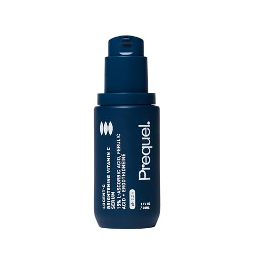 Prequel Skin Lucent-C Vitamin C Serum For Face. Professional Facial L-Ascorbic Acid Ferulic Acid Formula With Niacinamide. Clinical Skincare For Luminous Firm Skin. 1Oz Pump