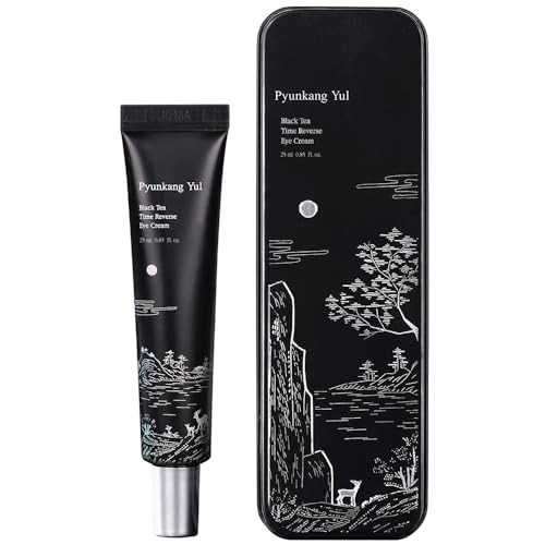 Pyunkang Yul Pky Black Tea Time Reverse Eye Cream Hyaluronic Acids Ceramide Rich Nourishment Moisture Barrier And Peptides Increasing Skin Elasticity Fermented Black Tea 0.85 Fl.Oz