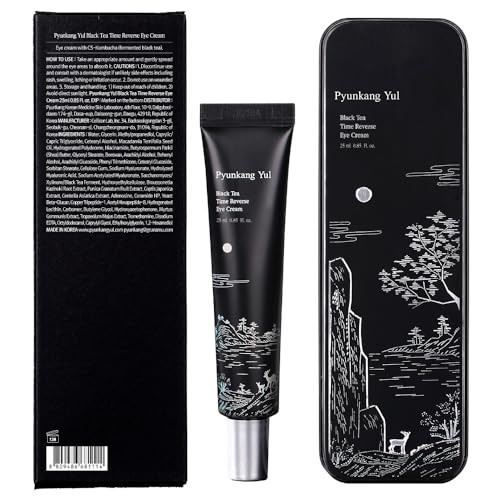 Pyunkang Yul Pky Black Tea Time Reverse Eye Cream Hyaluronic Acids Ceramide Rich Nourishment Moisture Barrier And Peptides Increasing Skin Elasticity Fermented Black Tea 0.85 Fl.Oz