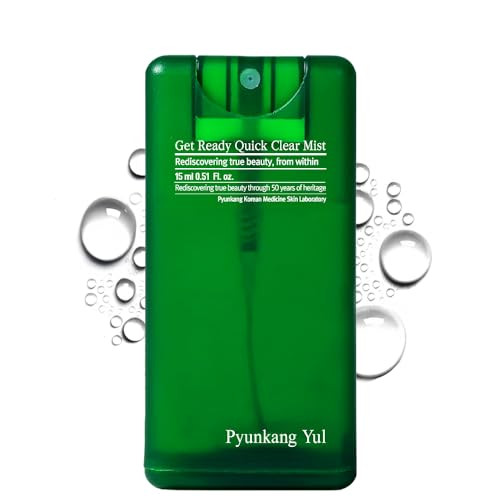 Pyunkang Yul Pky Ultimate Get Ready Quick Clear Mist For Sensitive Skin Intensely Calms & Soothes Redness With Cica & Tea Tree Compact Size Korean Skincare (0.51 Fl. Oz 15Ml)