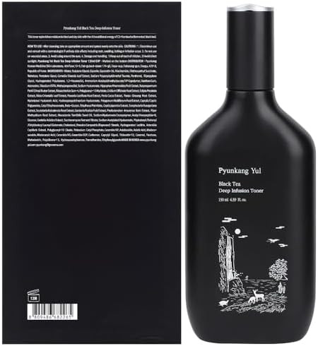 Pyunkang Yul Pky Black Tea Deep Infusion Toner For Anti-Aging Rich Moisture Toner For Fine Line Care & Firmer Facial Skin Zero-Irritation Korean Skincare (4.39 Fl. Oz 130Ml)