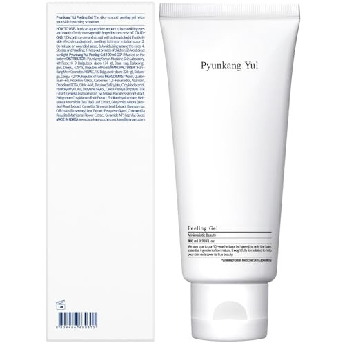 Pyunkang Yul Pky Peeling Gel With Immediate Visible Effect Mild And Smooth Face Scrub With Papaya And Aha Zero-Irritation Korean Skincare (3.4 Fl.Oz 100Ml)