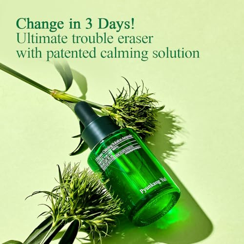 Pyunkang Yul Pky Ultimate Calming Solution Ampoule For Sensitive Skin With Patented Ingredients Serum Intensely Calms & Soothes Redness With Cica & Tea Tree Korean Skincare (1.01 Fl. Oz 30Ml)