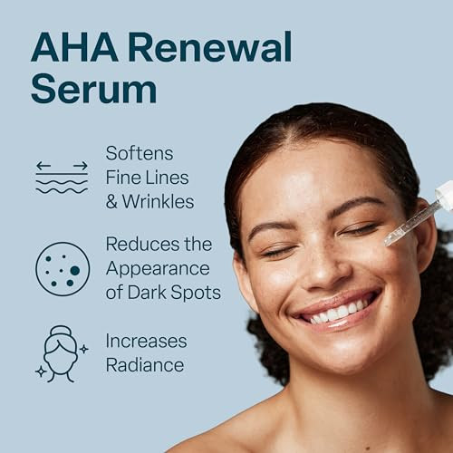 Qrxlabs 15% Glycolic Acid Renewal Serum Exfoliating Aha Serum For Smoother-Looking Skin Helps Improve The Look Of Uneven Tone & Texture Helps Improve Brightness And Glow 1 Fl Oz