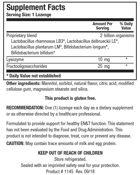 Biotics Research Childrens Ent-Pro 60 Lozenges