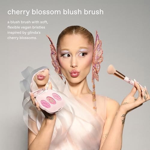 R.E.M. Beauty By Ariana Grande Wicked: For Good Cherry Blossom Blush Brush Soft Plush Bristles Perfect For Building And Blending 1 Count