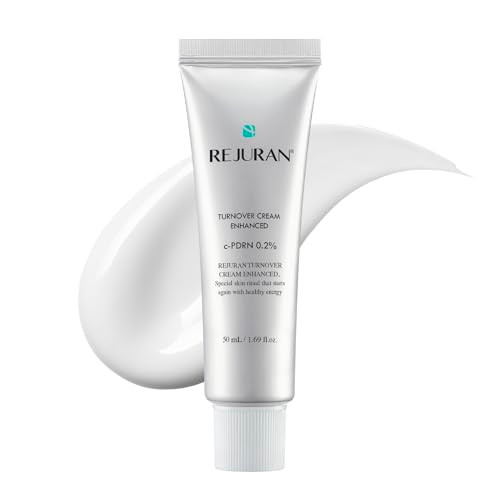 Rejuran Turnover Skincare Bundle Turnover Cream Enhanced + Turnover Active Cream Enhanced (2 X 1.69 Fl Oz) Salmon Dna C-Pdrn Face Moisturizers For Regeneration Elasticity Collagen Firming
