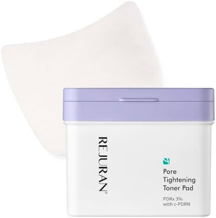 Rejuran Pore Tightening Toner Pad Pdrx 3% With Dot C-Pdrn Exfoliating Pads With Aha Bha Pha For Daily Pore Cleansing Oil-Moisture Balance & Cooling Care Smoother-Looking Skin Korean Skincare