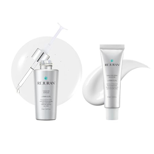 Rejuran Turnover Skincare Set C-Pdrn Ampoule & Cream Duo For Skin Regeneration Firming Hydration & Radiant Glow Korean Salmon Dna Face Care (2 X 1.69 Fl Oz)