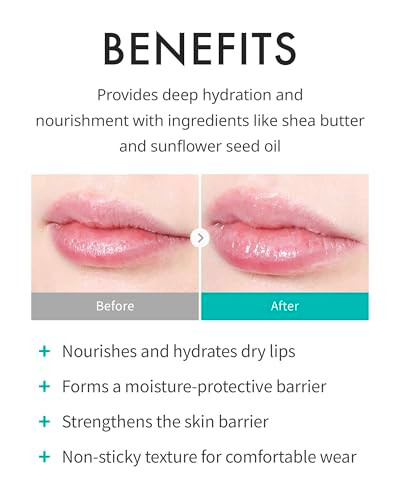 Rejuran Calming Lip Balm C-Pdrn Deep Moisturizing & Soothing Care For Dry Chapped Lips With Shea Butter & Jojoba Ester Non-Sticky Formula. Gentle On All Skin Types Korean Lip Care. (3.7G)