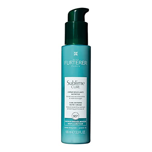 Ren Furterer Sublime Curl Curl Nutri-Activating Cream - For Curly Wavy Hair - Curl Enhancing Leave-In - Humidity & Frizz Control 3.3 Fl. Oz