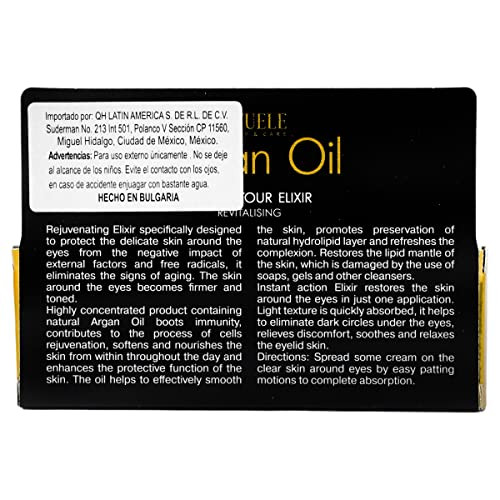 Revuele Argan Oil Eye Contour Elixir Revitalizing Wipes Out Fatigue Wrinkles & Dark Circles 25Ml