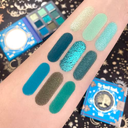 Rude Spell Book Eyeshadow Palette Magical Mix Of Matte & Shimmer Shades Blendable High-Pigment Formula For Mystical Eye Looks Vegan Cruelty- Paraben- Makeup [Love]