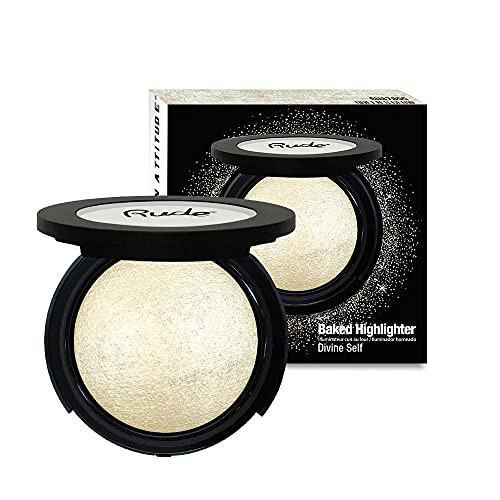 Rude Baked Highlighter - Flirtatious Behavior: Gold Bronze Silver Pink