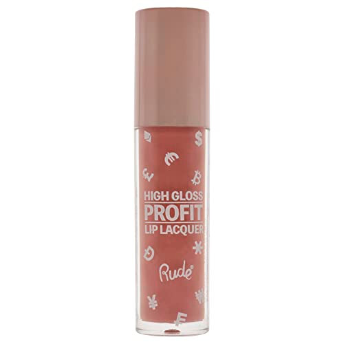 Rude Cosmetics High Gloss Profit Lip Lacquer - Bitcoin Lip Gloss Women 0.141 Oz