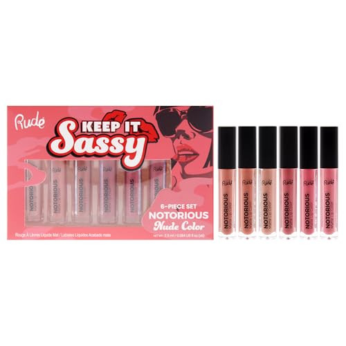 Rude Cosmetics Keep It Sassy Notorious Set - Nude For Women 6 Pc