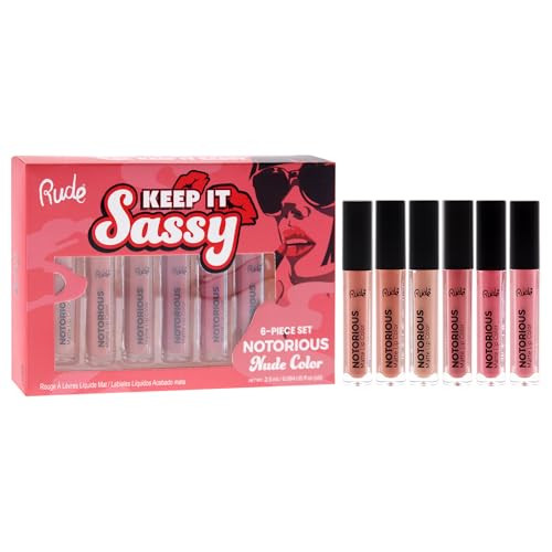 Rude Cosmetics Keep It Sassy Notorious Set - Nude For Women 6 Pc