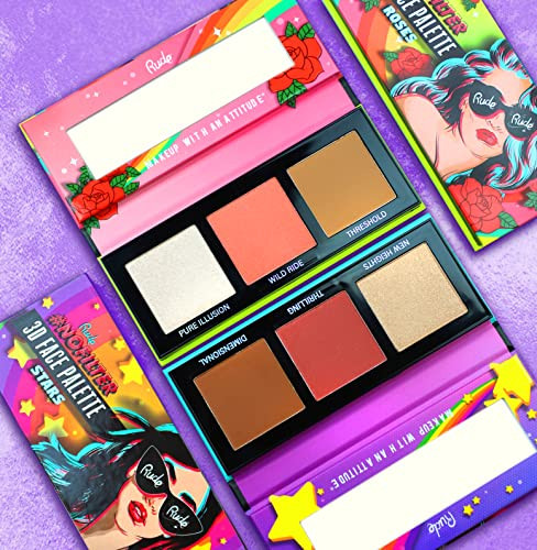 Rude Nofilter 3D Face Palette Roses