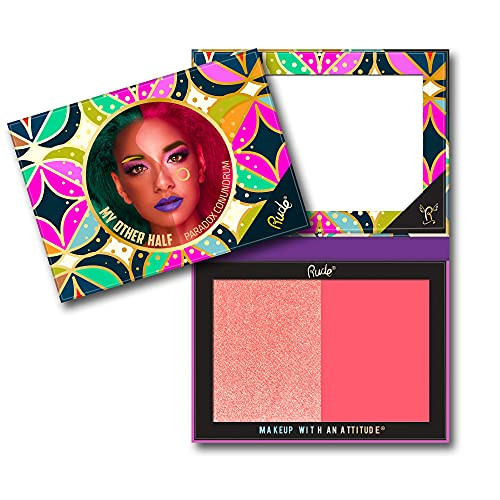 Rude My Other Half Duo Shade Face Palette - Pearadox Conundrum By Rude Cosmetics For Women - 0.4 Oz Makeup