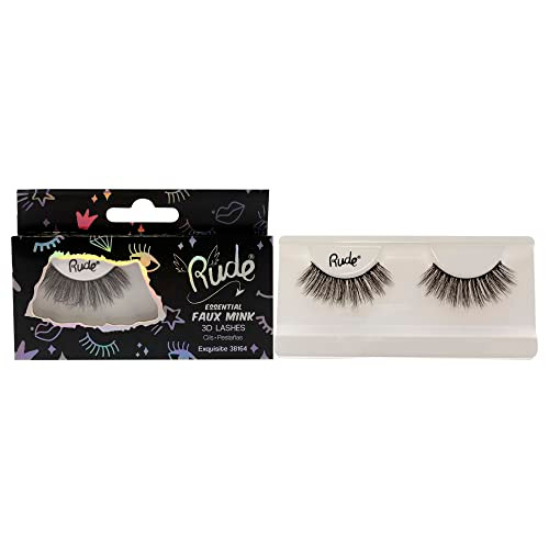 Rude Cosmetics Essential Faux Mink 3D Lashes - Exquisite Pair Women 1 Pc