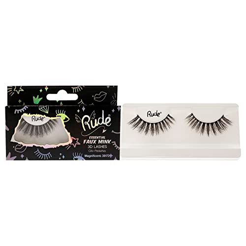 Rude Cosmetics Essential Faux Mink 3D Lashes - Magnificent Pair Women 1 Pc