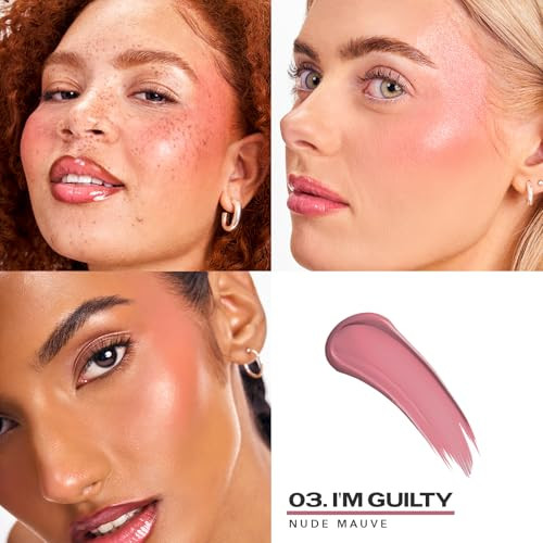 Sacheu Blushing Muah-Ve Bundle High Pigment Buildable Long Lasting Luminous Glow In A Lightweight Dewy Finish Includes Lip Liner Lip Elixir & Cheek Stay-N