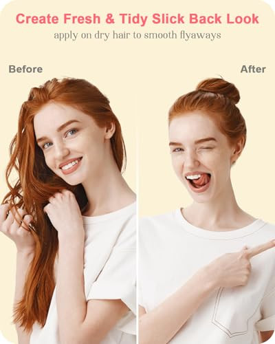 Samnyte 4 In 1 Styling Cream Anti Frizz Hair Styling Cream For Women Kids Slick Back Enhance Shine Fly Away Hair Tamer Non-Greasy Curl Defining No Chemical Flavors Smoothing Cream