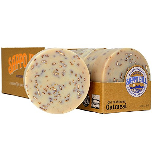 Sappo Hill Oatmeal Glycerine Soap - 3.5 Oz - Case Of 5