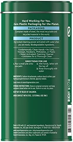 Seventh Generation Zero Plastic Powder Hand Soap Fragrance 12 Oz