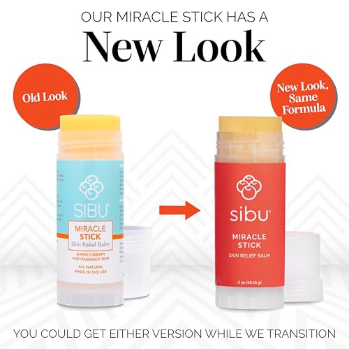 Sibu Miracle Stick Made With Premium Himalayan Sea Buckthorn (1-Year Supply) Great For Dry Skin Bug Bites Sunburn Windburn And Chafing